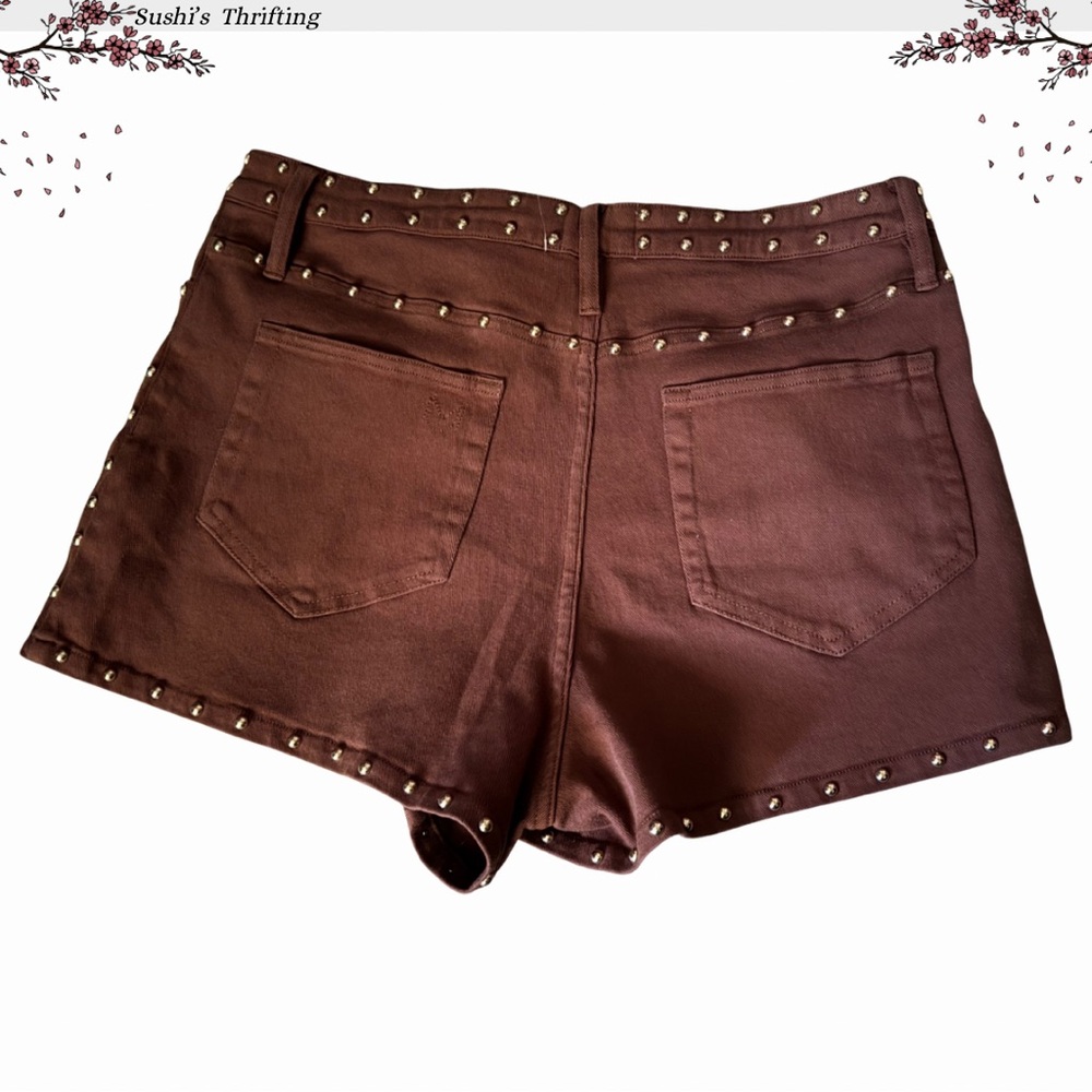 Lace-Up Studded Shorts - Picture 8 of 8